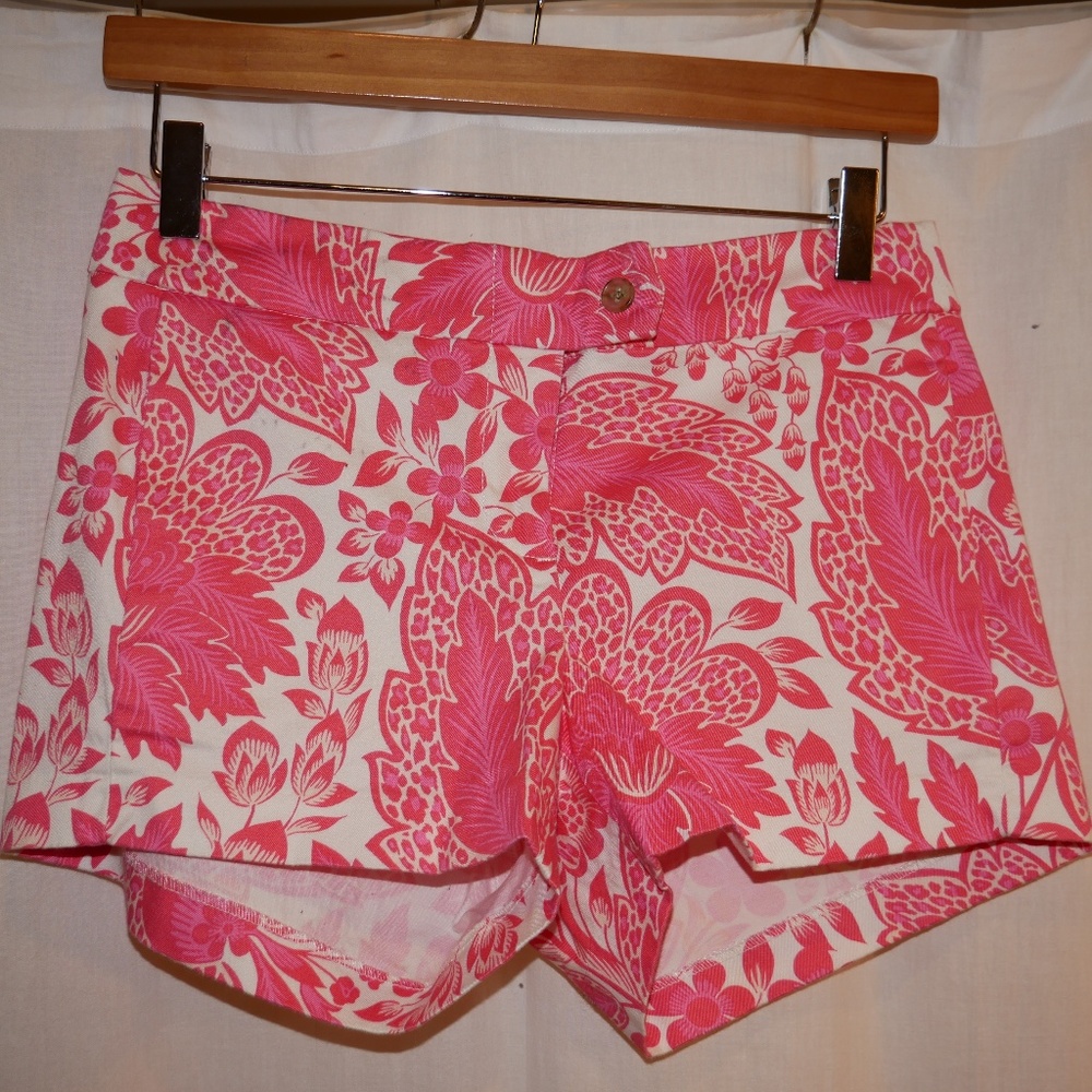 Pink&White Patterned JCrew Shorts